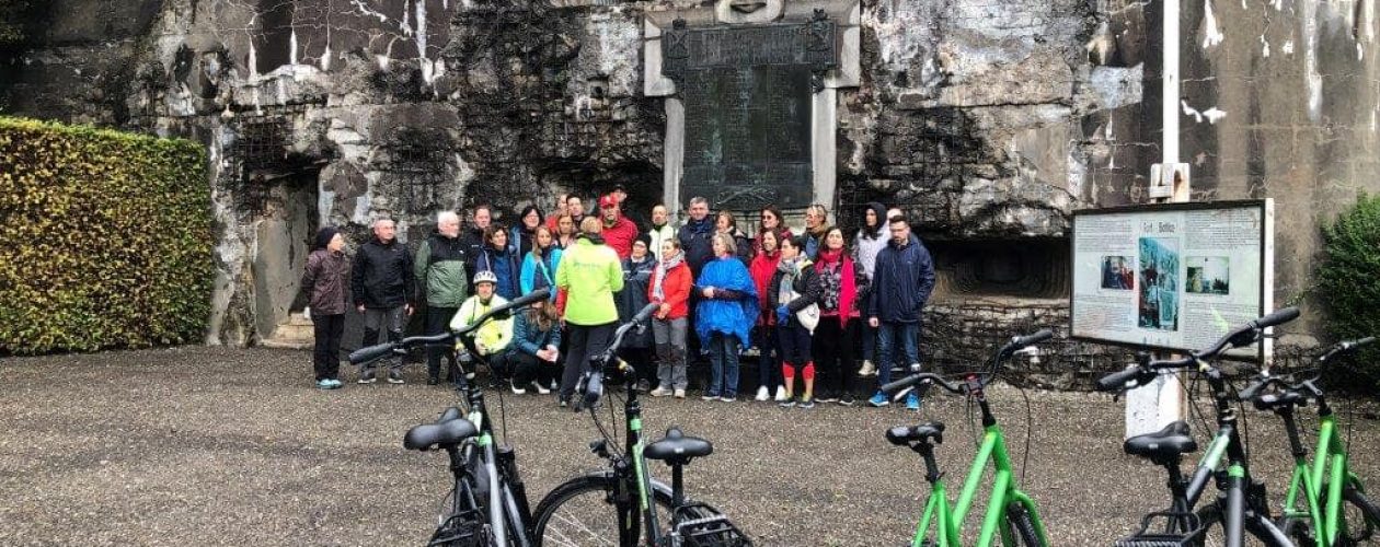 Study visit to the award-winning greenway Line-38, and Racour station in Belgium.