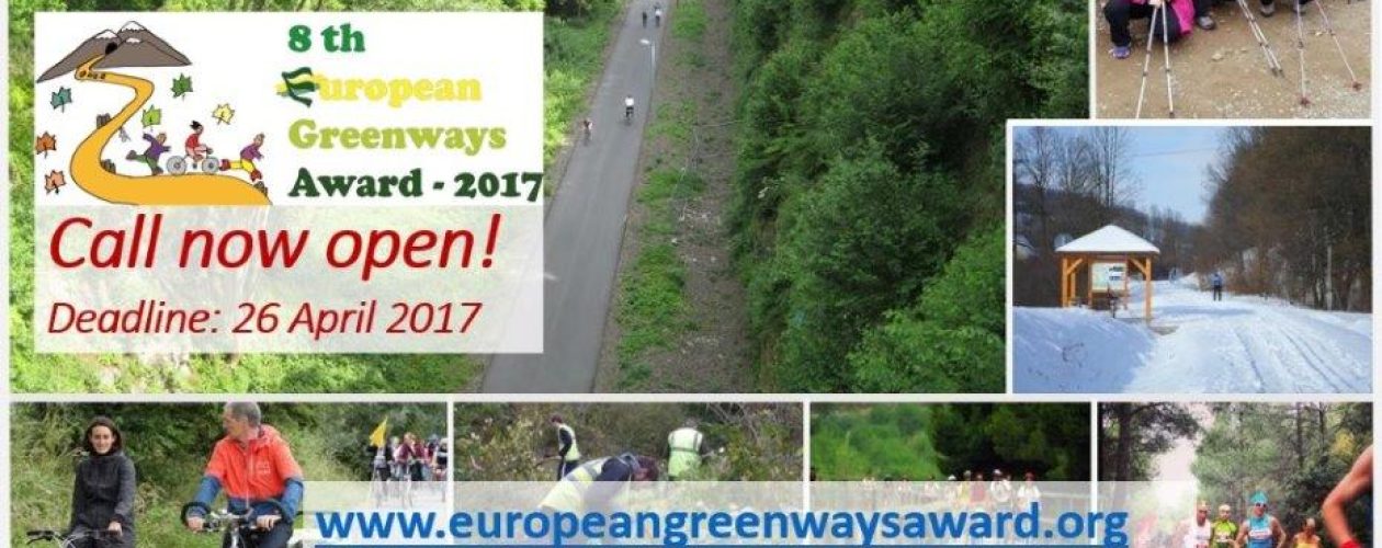 Call for candidacies for the  8 th European Greenways Award 2017