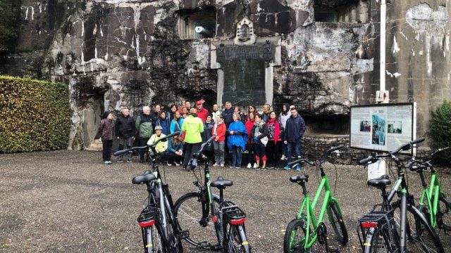 Study visit to the award-winning greenway Line-38, and Racour station in Belgium.