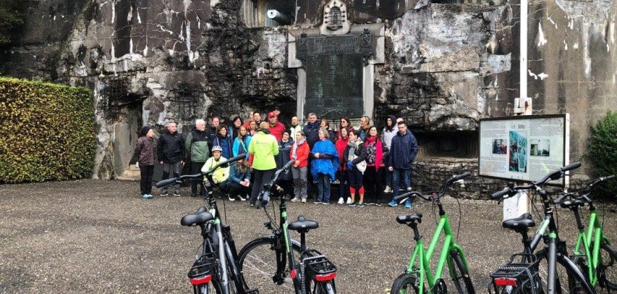 Study visit to the award-winning greenway Line-38, and Racour station in Belgium.